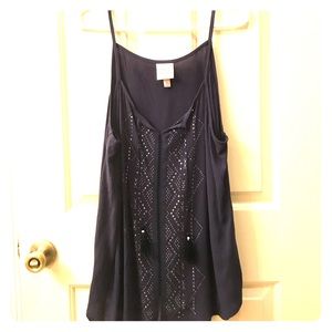 Navy blue Knox Rose tank top